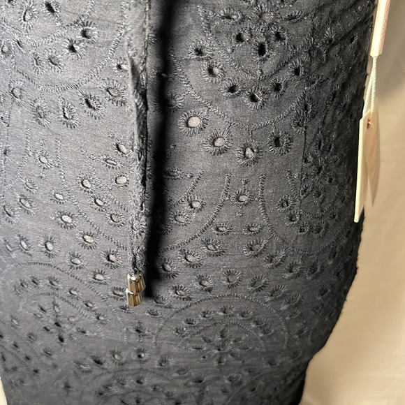 black eyelet front Paradise USA body on dress size large - Picture 5 of 6